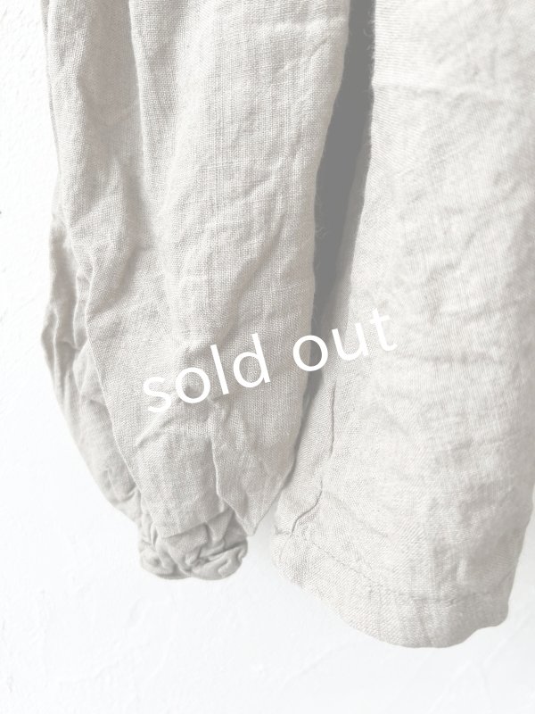 画像4: mifumi／お花たちのブラウス・麻色 (4)