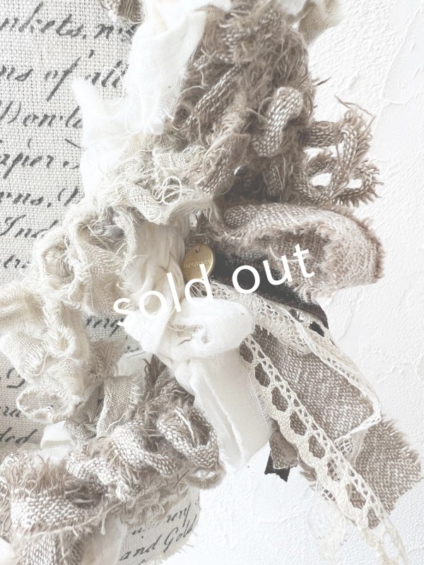 画像6: toromeco／裂き編みネックレス・brown mix (6)