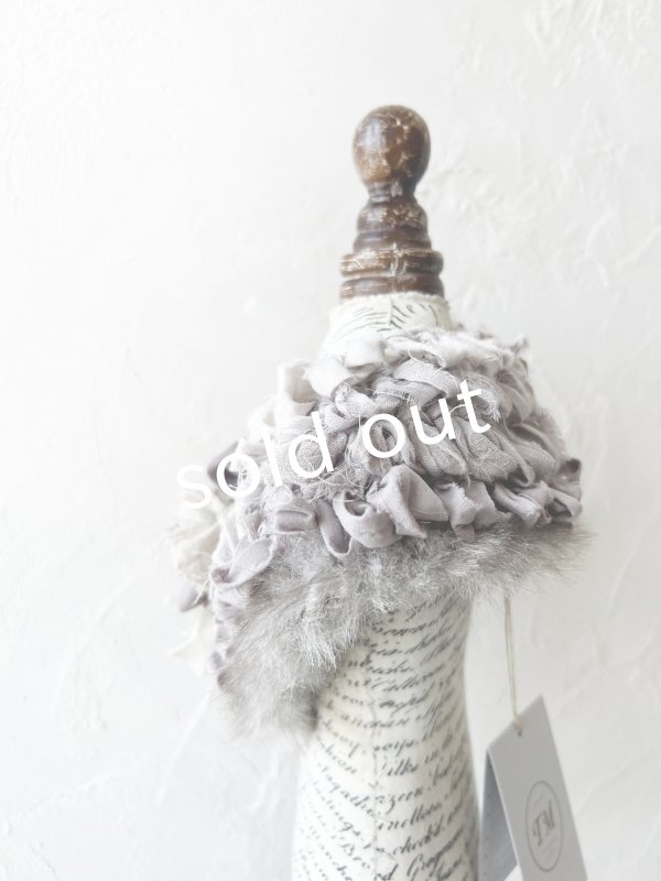 画像7: toromeco／裂き編みファーティペット・eco fur (7)