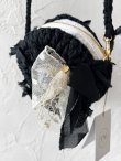 画像6: toromeco／裂き編みマカロンポシェット・black (6)