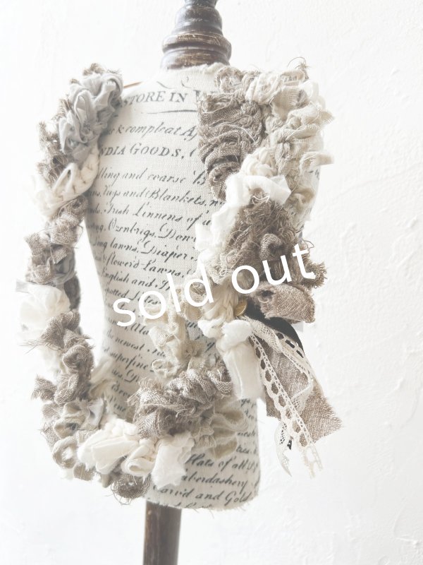 画像4: toromeco／裂き編みネックレス・brown mix (4)