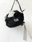 画像8: toromeco／裂き編みマカロンポシェット・black (8)