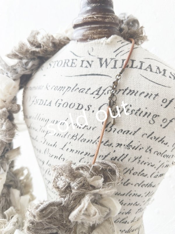 画像8: toromeco／裂き編みネックレス・brown mix (8)