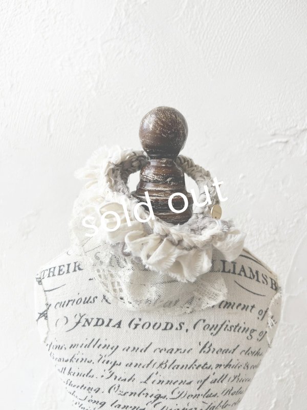 画像2: toromeco／裂き編みシュシュブレスレット (2)