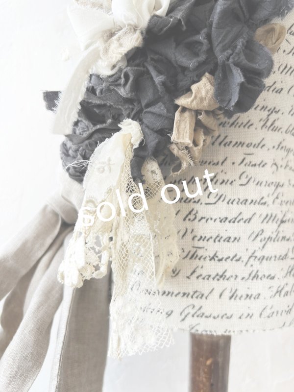 画像5: toromeco／裂き編みヘアバンド・charcoal (5)