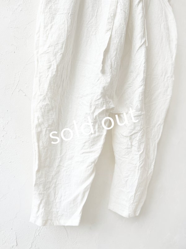 画像4: mifumi／後ろりぼんのサルエルサスパンツ・オフ (4)