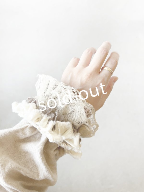 画像8: toromeco／裂き編みシュシュブレスレット (8)