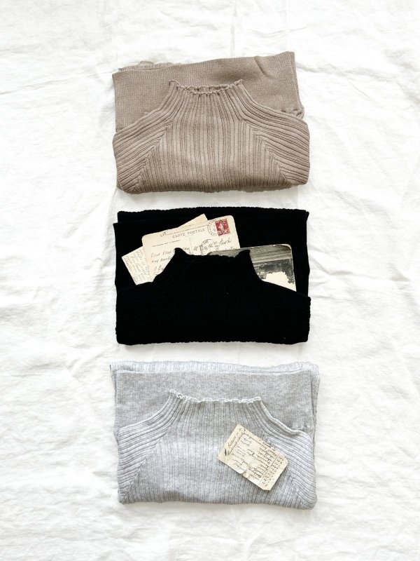 画像3: 08mab/リブメロウネックカットソー (3)