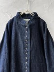 画像2: 08mab/デニムスタンドカラージャケット・インディゴ (2)