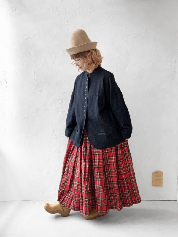 画像12: 08mab/デニムスタンドカラージャケット・インディゴ (12)