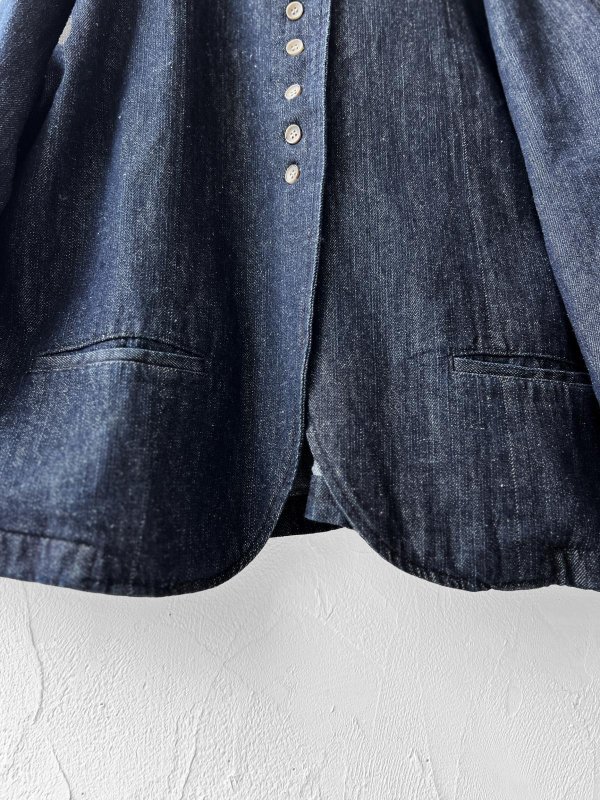 画像5: 08mab/デニムスタンドカラージャケット・インディゴ (5)