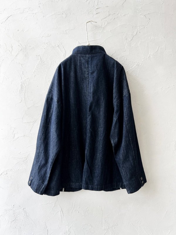 画像9: 08mab/デニムスタンドカラージャケット・インディゴ (9)