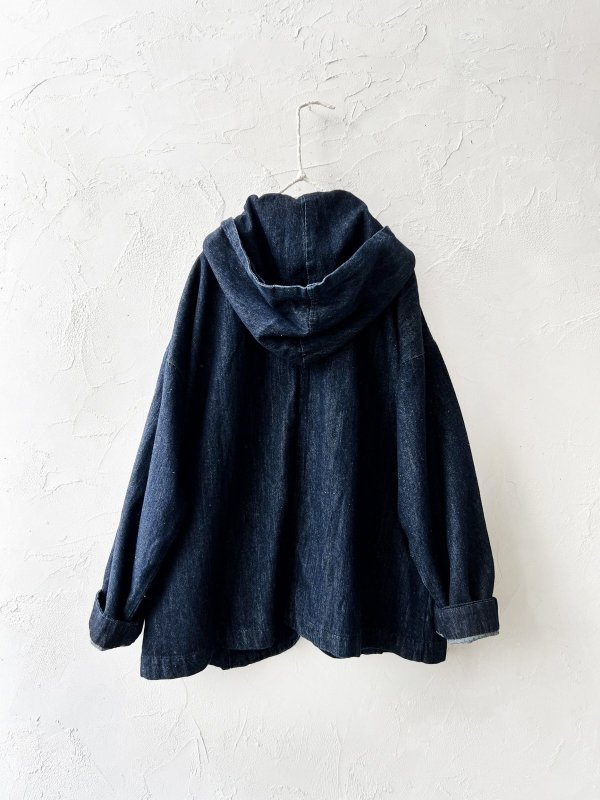 画像8: 08mab/デニムフードジャケット・インディゴ (8)