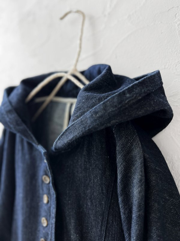 画像4: 08mab/デニムフードジャケット・インディゴ (4)