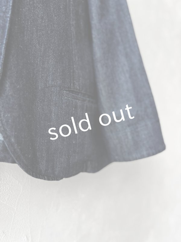 画像7: 08mab/デニムスタンドカラージャケット・インディゴ (7)