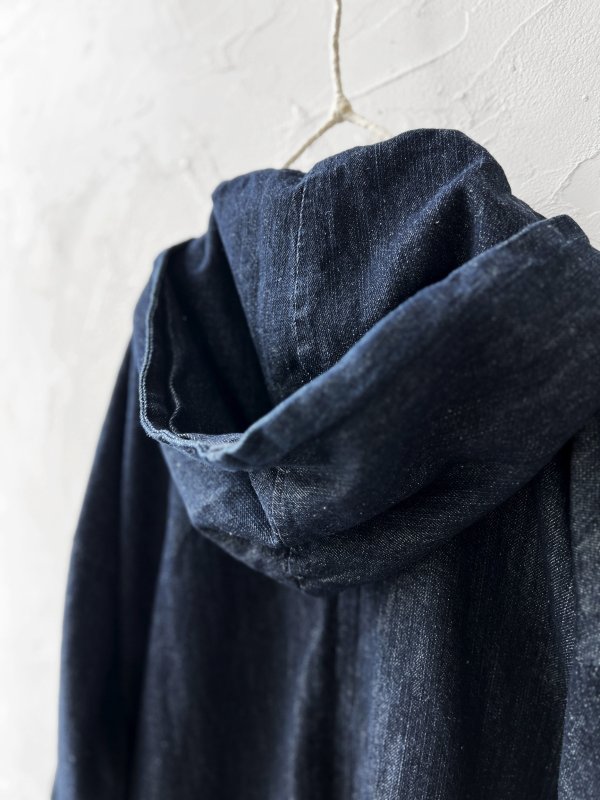 画像9: 08mab/デニムフードジャケット・インディゴ (9)