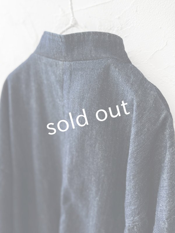 画像11: 08mab/デニムスタンドカラージャケット・インディゴ (11)