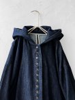画像2: 08mab/デニムフードジャケット・インディゴ (2)