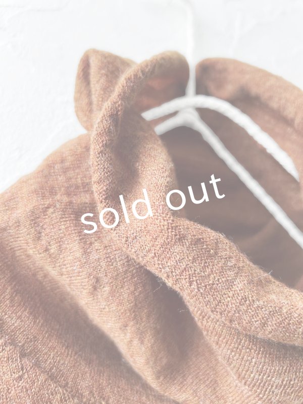 画像7: 【半額SALE】SO／ゆるタートルニットプルオーバー・ブラウン (7)