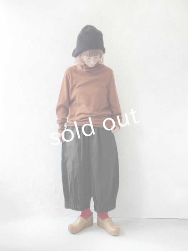 画像9: 【半額SALE】SO／ゆるタートルニットプルオーバー・ブラウン (9)