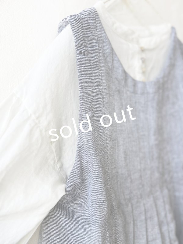 画像10: ubasoku/0118 2way起毛ジャンパースカート・ブラックシャンブレー (10)