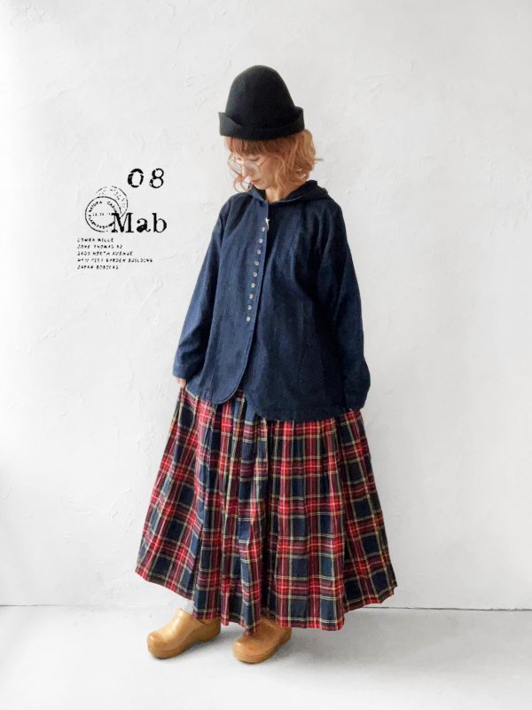 画像10: 08mab/デニムフードジャケット・インディゴ (10)