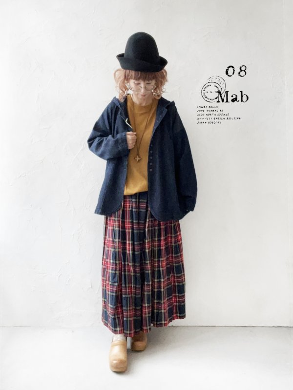 画像13: 08mab/デニムフードジャケット・インディゴ (13)