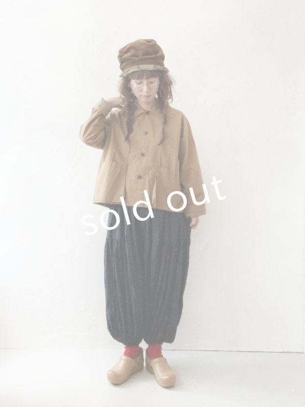 画像11: 【SALE】SO／マチポケットショートジャケット・キャメルベージュ (11)