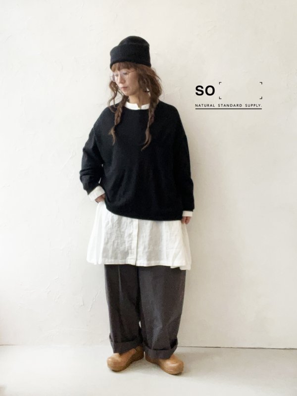 画像7: SO／ワイドパンツ・スミクロ (7)