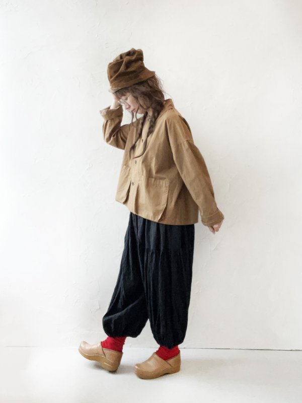 画像14: SO／マチポケットショートジャケット・キャメルベージュ (14)