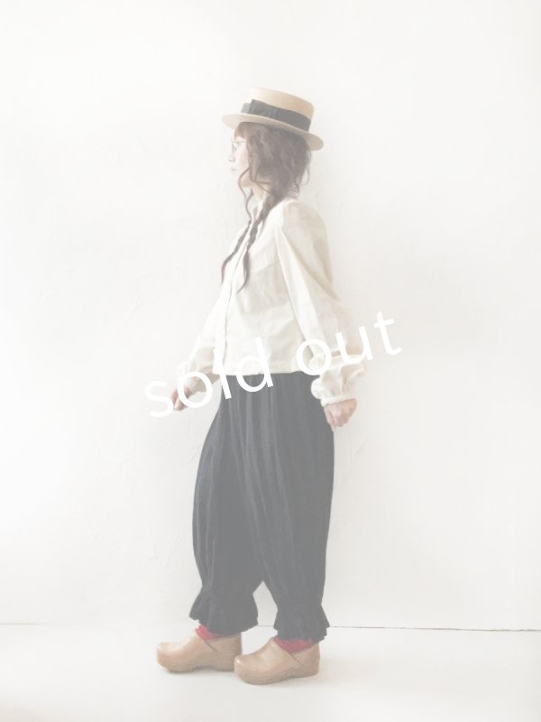 画像12: MARCHE' DE SOEUR／ミュゲットパンツ・黒 (12)