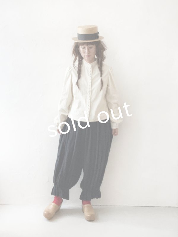 画像10: MARCHE' DE SOEUR／ミュゲットパンツ・黒 (10)