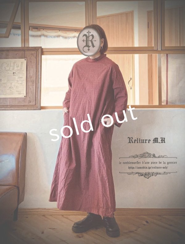 画像12: Reliure／ワンピース・red check (12)