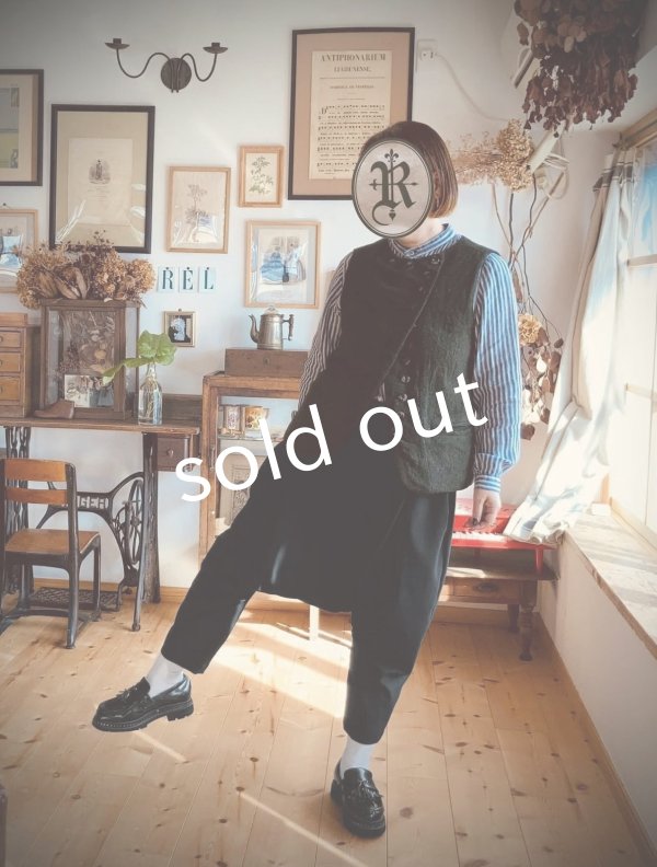 画像3: Reliure/サルエルパンツ・formal black (3)