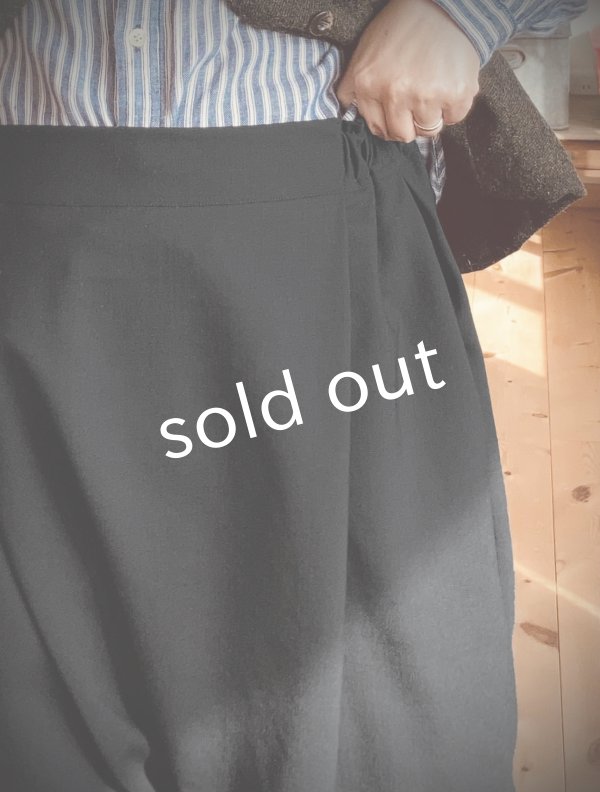 画像7: Reliure/サルエルパンツ・formal black (7)