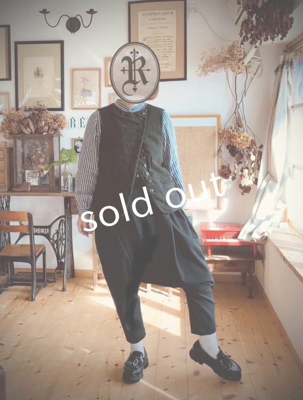 画像4: Reliure/サルエルパンツ・formal black (4)