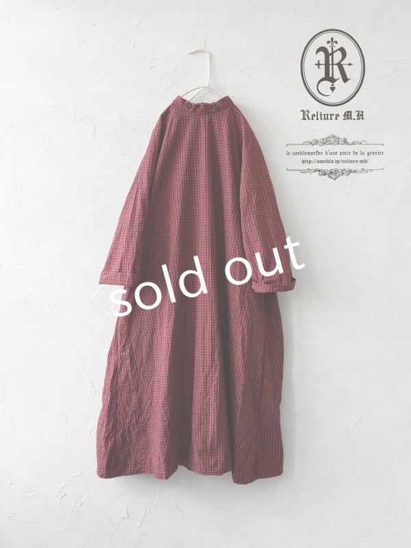 画像1: Reliure／ワンピース・red check (1)