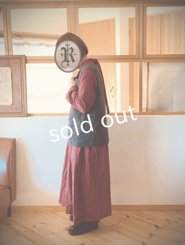 画像17: Reliure／ワンピース・red check (17)