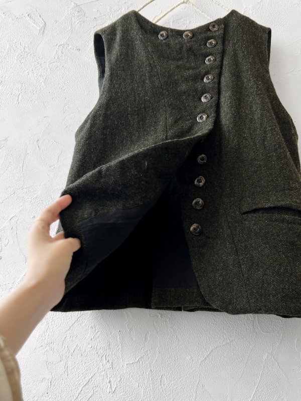 画像12: Reliure/VEST・moss tweed (12)