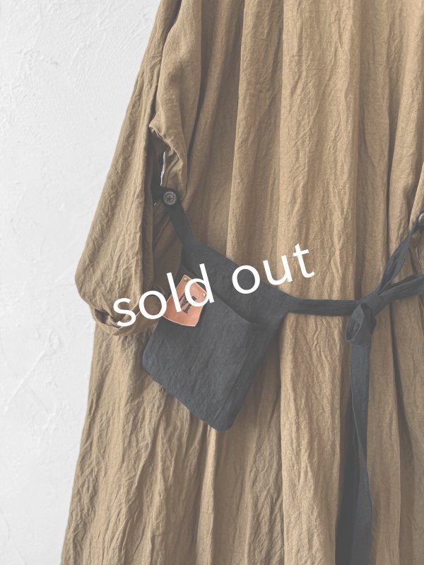 画像3: MARCHE' DE SOEUR/種蒔のワンピース・マスタードブラウン (3)