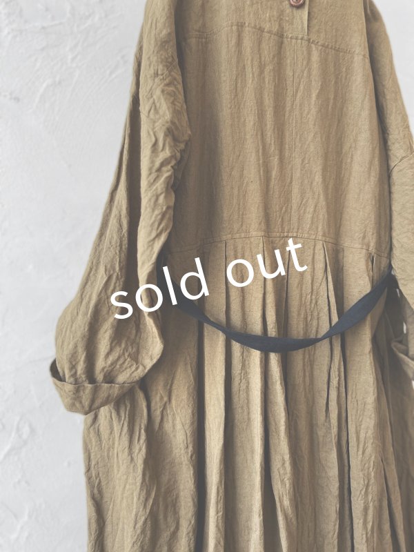 画像11: MARCHE' DE SOEUR/種蒔のワンピース・マスタードブラウン (11)