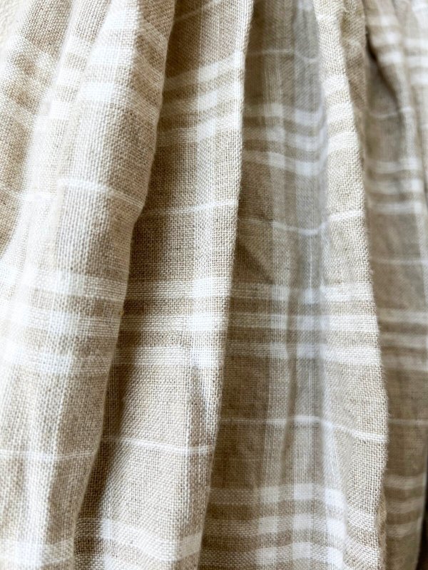 画像6: MARCHE' DE SOEUR/ギャザースカート・赤耳チェック (6)