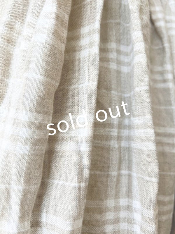 画像6: 【再入荷】MARCHE' DE SOEUR／ギャザースカート・赤耳チェック (6)