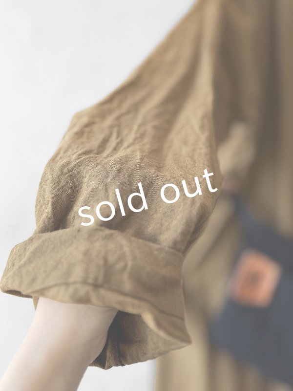 画像6: MARCHE' DE SOEUR/種蒔のワンピース・マスタードブラウン (6)