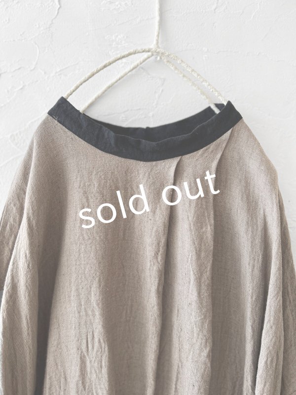 画像2: MARCHE' DE SOEUR/種蒔のワンピース・セピア (2)