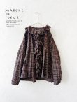 画像1: MARCHE' DE SOEUR/フローフリルブラウス・レッドブラウンチェック (1)