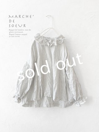 MARCHE' DE SOEUR 大きなラッフル襟のチュニック MARCHE' DE SOEUR 大きなラッフル襟のチュニック - CORTICOLORS 日本