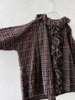 画像7: MARCHE' DE SOEUR/フローフリルブラウス・レッドブラウンチェック (7)