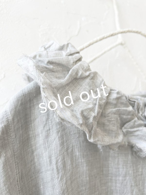 画像7: MARCHE' DE SOEUR/ラッフル襟のプルオーバー・ホワイトグレー (7)