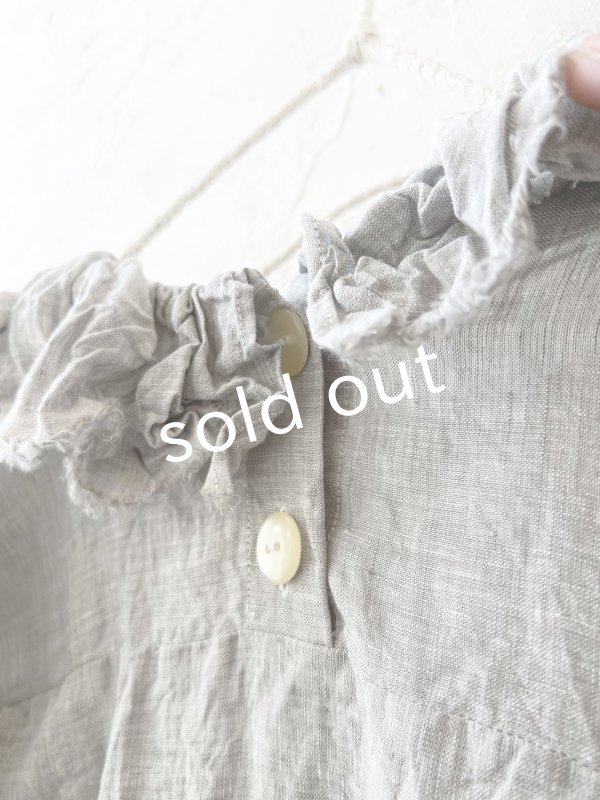 画像8: MARCHE' DE SOEUR/ラッフル襟のプルオーバー・ホワイトグレー (8)